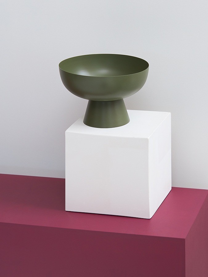 Блюдо на ножке vivlend, D21 см, морские водоросли (78653)