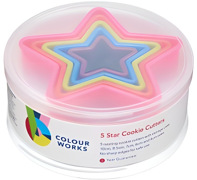 Набор формочек для печенья Colourworks из 5 звездочек CWCUTSTAR