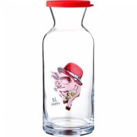 Декантер с крышкой &quot;свинка в шляпке&quot; 700 мл без упаковки (381-980)