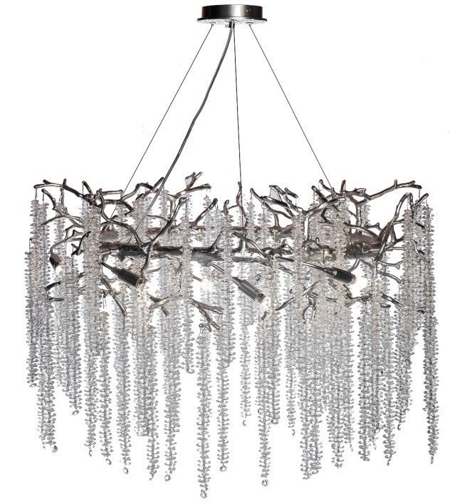 Люстра d.80*45см, металл цвет серебро (TT-00012986)