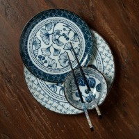 Тарелка 16716, 20,6 см, фарфор, blue/white, TOKYO DESIGN