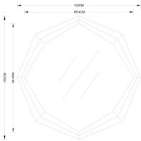 Зеркало 8 граней 100*100см (TT-00012064)