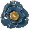 Декор настенный Цветок золотисто-голубой 23,5*23,5*6,4 (TT-00001945)