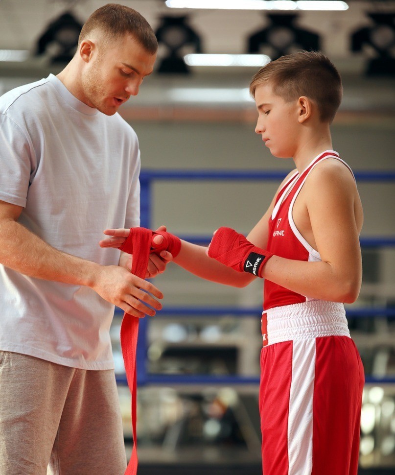 Бинт боксеркий INSANE CRUSHER, хлопок, красный, 4,5 м (2114218)