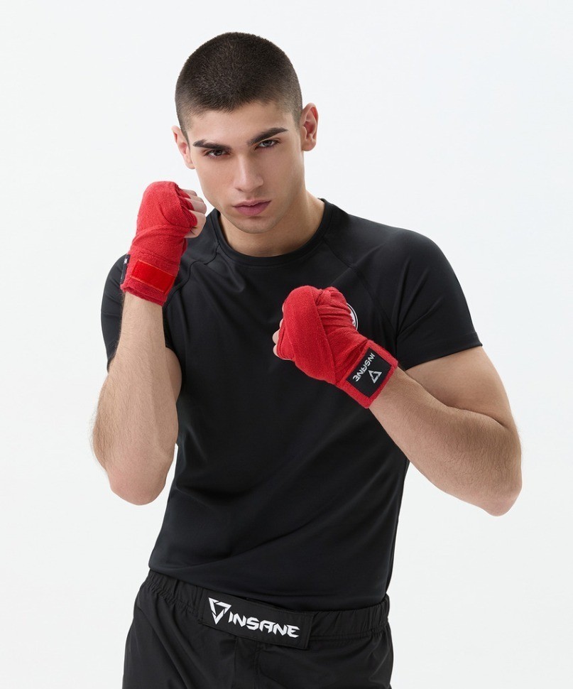Бинт боксеркий INSANE CRUSHER, хлопок, красный, 4,5 м (2114218)