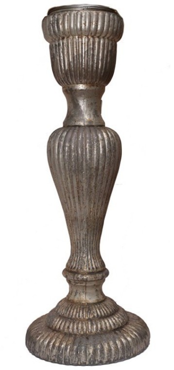 Подсвечник G19442, 18, glass, grey, ROOMERS FURNITURE