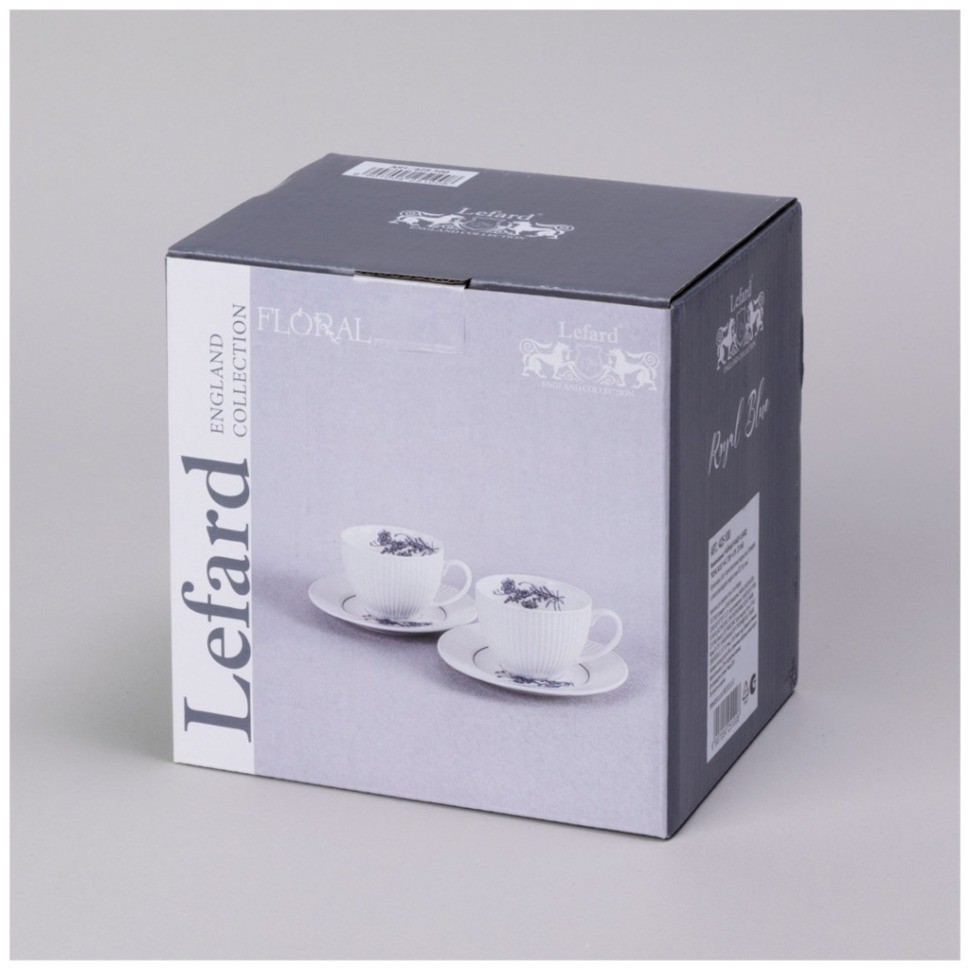 Чайный набор lefard "royal blue" на 2 пер. 4 пр. 270 мл (425-100)