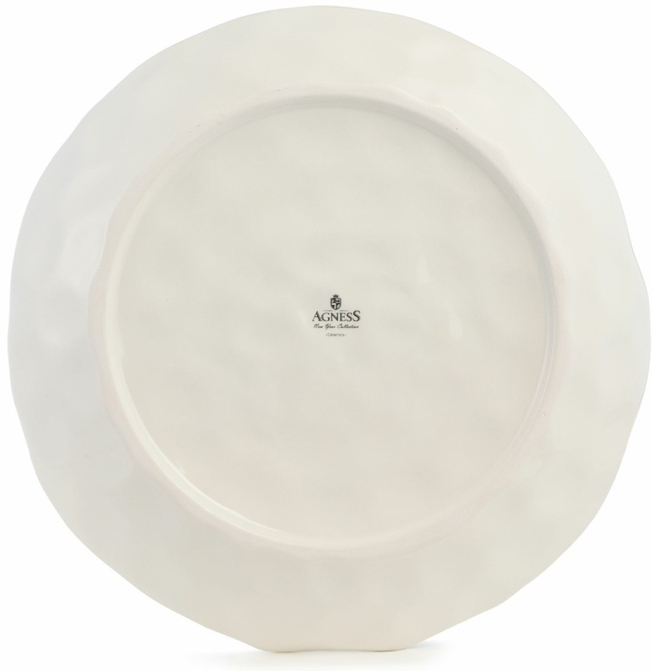 Тарелка обеденная agness "с новым годом!" 28*4 см (358-2334)