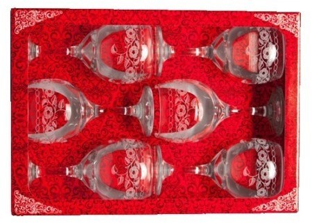 Набор бокалов для вина из 6 шт 260 мл Флёр new (MS411-02-07-01)