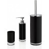 Andrea House Диспенсер для жидкого мыла черное стекло и хром BA13134