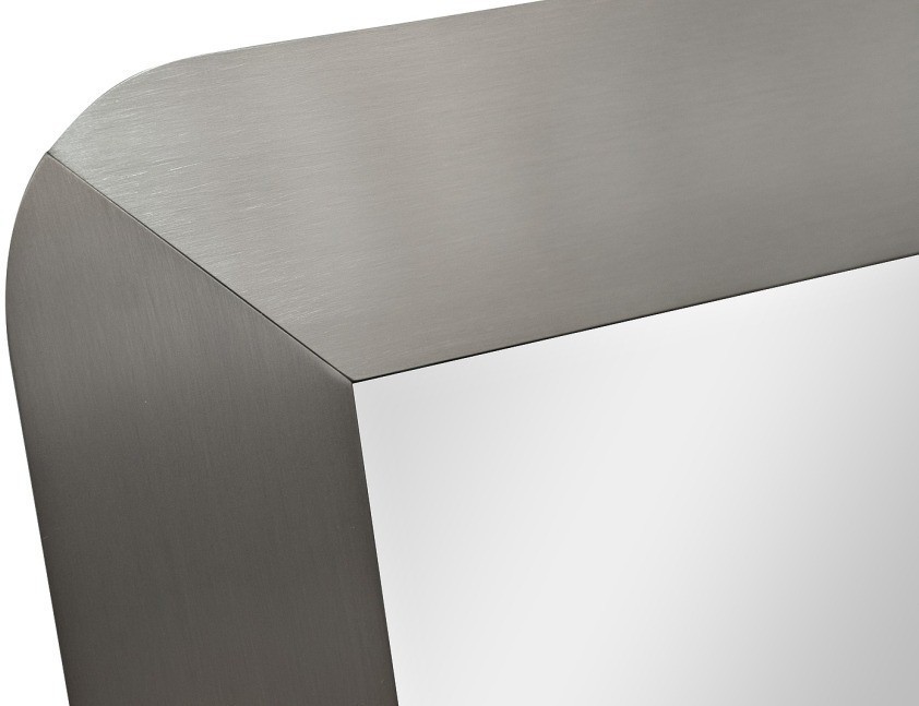 Зеркало рама нерж.сталь/мат.никель 210*68*7,5см (TT-00015013)