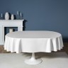 Скатерть  160х220 cm овальная, "феерия. серебро", цвет: белый, tm lefard, полиэстер 100% (986-004-28)