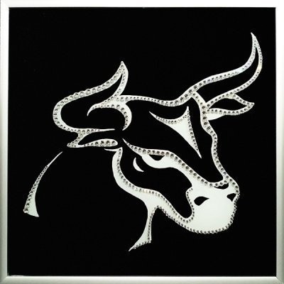 Картина Бык с кристаллами Swarovski (2335)