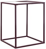 Столик кофейный mayen, 45х45 см, белый/сливовый (76067)