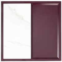 Столик кофейный mayen, 45х45 см, белый/сливовый (76067)