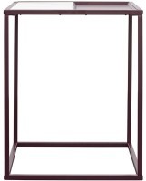 Столик кофейный mayen, 45х45 см, белый/сливовый (76067)