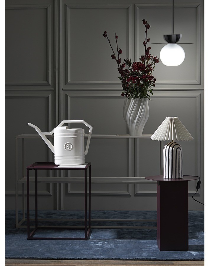 Столик кофейный mayen, 45х45 см, белый/сливовый (76067)