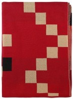 Плед из хлопка по мотивам башкирских орнаментов из коллекции cultural heritage, 130х180 см (76780)