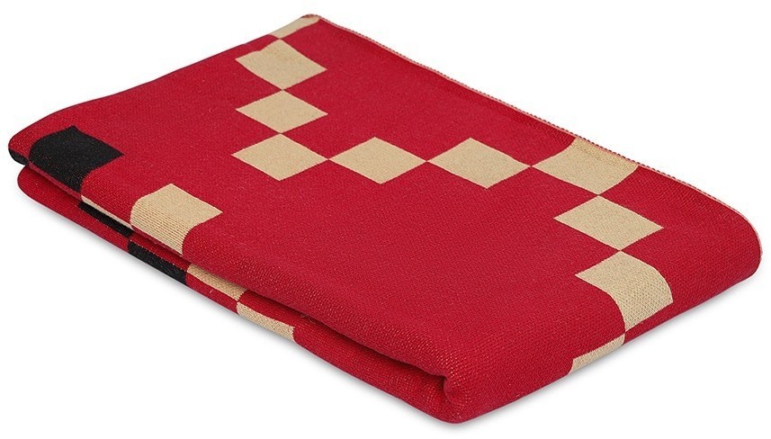 Плед из хлопка по мотивам башкирских орнаментов из коллекции cultural heritage, 130х180 см (76780)