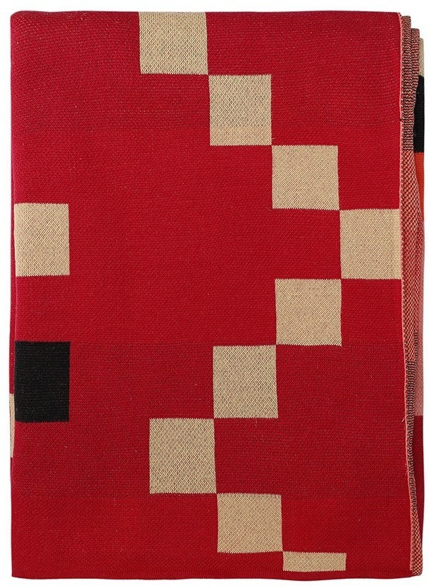 Плед из хлопка по мотивам башкирских орнаментов из коллекции cultural heritage, 130х180 см (76780)