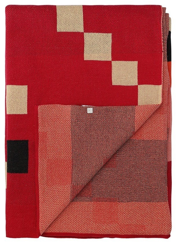 Плед из хлопка по мотивам башкирских орнаментов из коллекции cultural heritage, 130х180 см (76780)