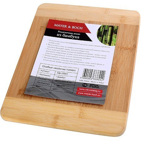 Доска разделочная деревянная 28х21,5 см MAYER BOCH (30664)