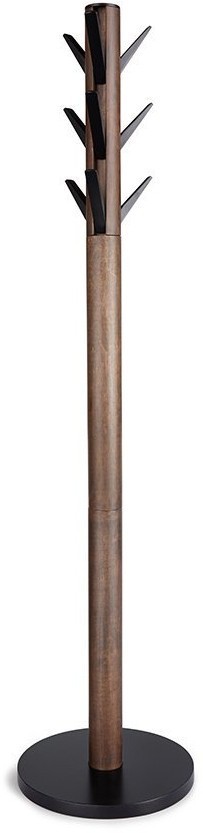 Вешалка напольная flapper, 169 см, черная/орех (52539)