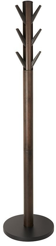 Вешалка напольная flapper, 169 см, черная/орех (52539)