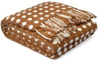 Покрывало из хлопка polka dots карамельного цвета из коллекции essential, 180х250 см (76959)