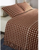 Покрывало из хлопка polka dots карамельного цвета из коллекции essential, 180х250 см (76959)