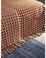 Покрывало из хлопка polka dots карамельного цвета из коллекции essential, 180х250 см (76959)