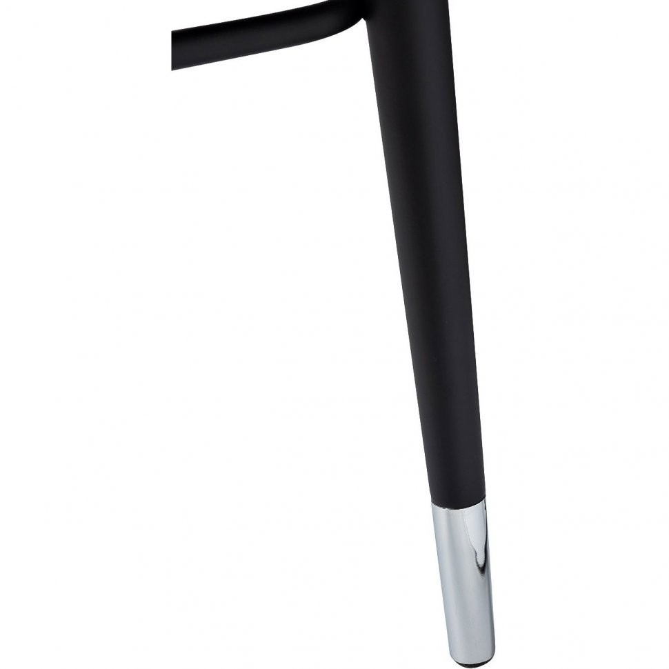 Cтул барный велюр серый 54*54*106см с ч/б спинкой (TT-00006894)