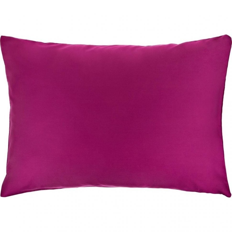 Наволочка 70х50 "бейсик", 100% хлопок, сатин,фуксия SANTALINO (985-712)
