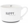 Bastion Collections Кружка White Happy Black RJ/CUP 018 BL