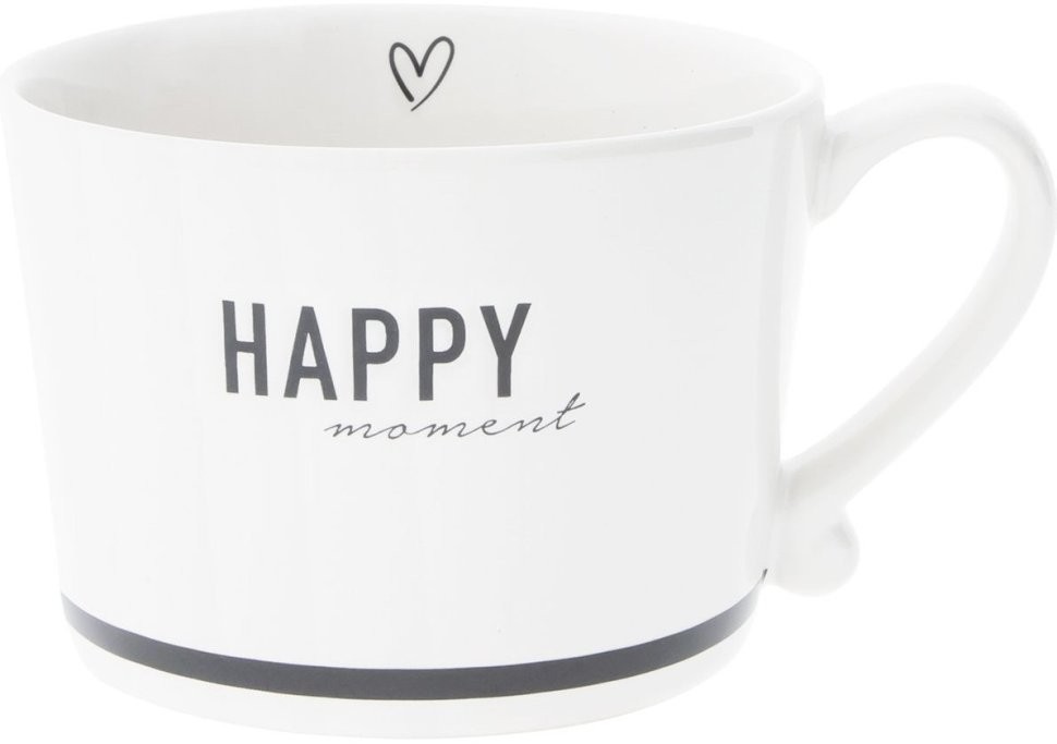 Bastion Collections Кружка White Happy Black RJ/CUP 018 BL