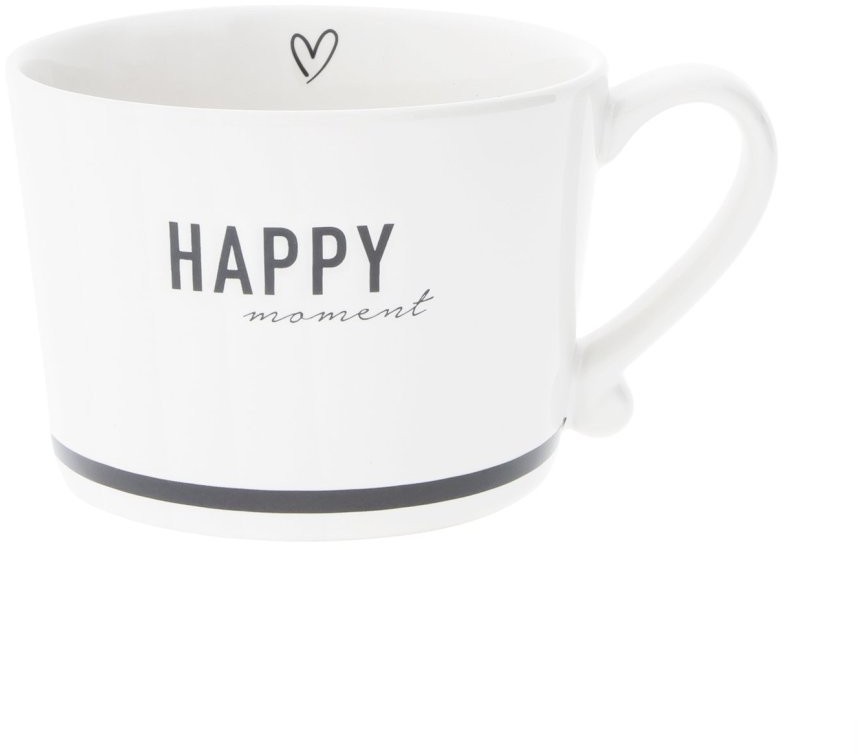 Bastion Collections Кружка White Happy Black RJ/CUP 018 BL