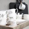 Bastion Collections Кружка White Happy Black RJ/CUP 018 BL