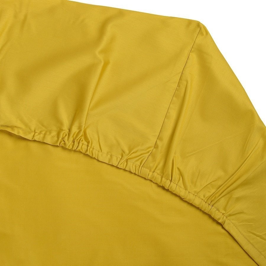 Простыня на резинке из сатина горчичного цвета из коллекции essential, 200х200 см (70548)