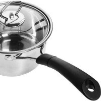 Кастрюля-ковш нержавейка с крышкой 1,6л.MB (30885)