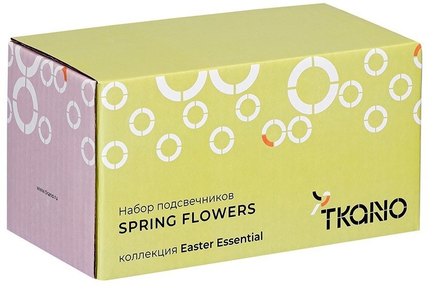 Набор подcвечников spring flowers из коллекции easter essential, 3 шт. (78773)
