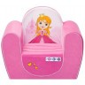 Бескаркасное (мягкое) детское кресло "Принцесса", цв. Розовый (PCR316)
