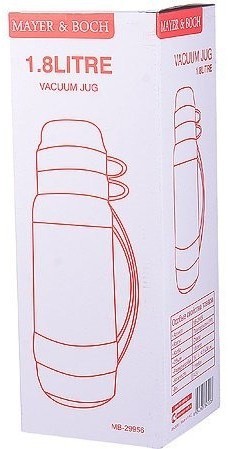 Термос 1,8 литра стек. колба Оранжев,МВ (29956)