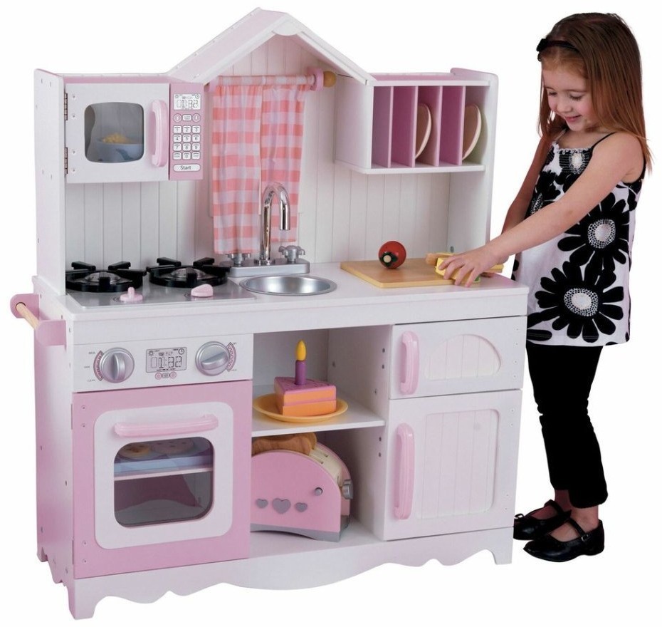 Игровая кухня для девочки из дерева "Модерн" (Modern Country Kitchen) (53222_KE)