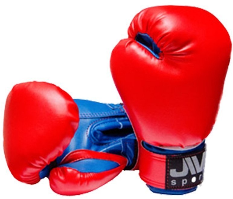 Перчатки боксерские детские, 4oz, к/з, синий (160641)