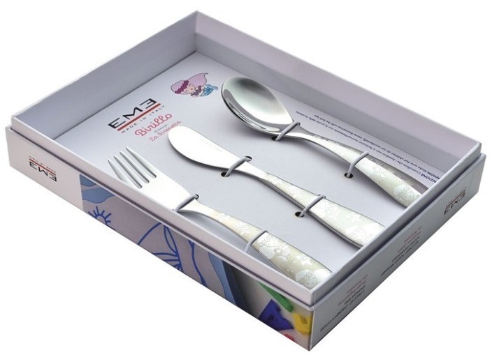 EME Набор детских столовых приборов РУСАЛОЧКА 3шт CA3BI/LSI