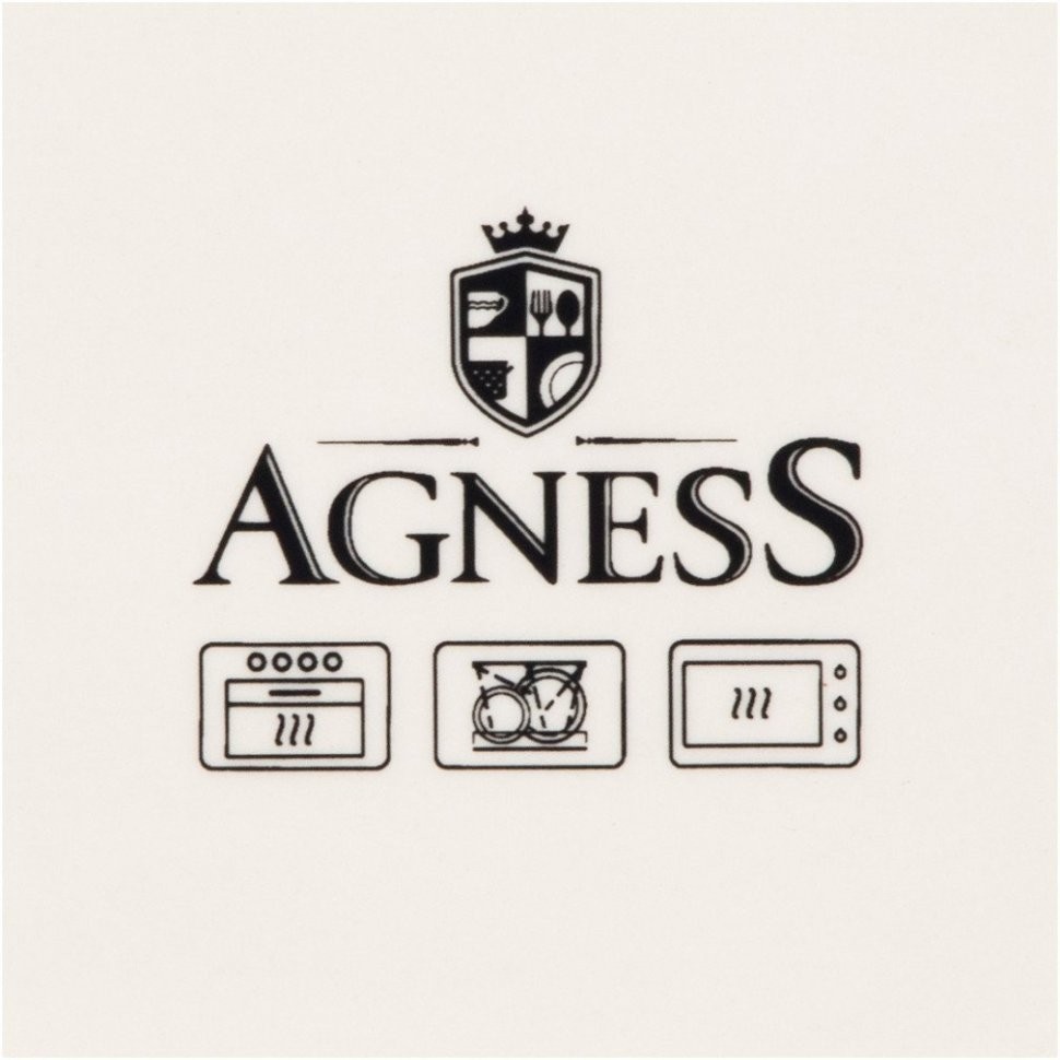 Блюдо для запекания agness "маки" прямоуг. 2800 мл 33,5*19,5*7,5 см Agness (536-266)
