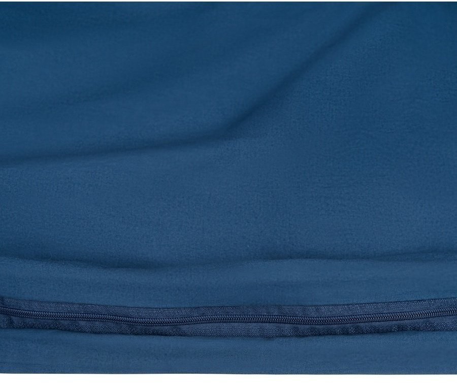 Комплект постельного белья полутораспальный темно-синего цвета из органического стираного хлопка из коллекции essential (69374)