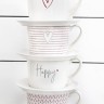 Bastion Collections Кружка White Little Нearts Red Нeart Grey RJ/CUP 016 RED