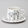 Чайный набор lefard на 1 персону "коты" цвет белый (756-474)