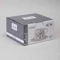 Чайный набор lefard на 1 персону &quot;коты&quot; цвет белый (756-474)